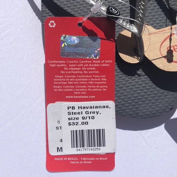NWT PB x Havaianas Flip Flops - Picture 3 of 3